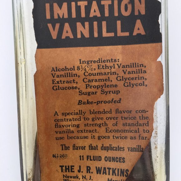 Vintage Watkins Imitation Vanilla bottle - Picture 2 of 5